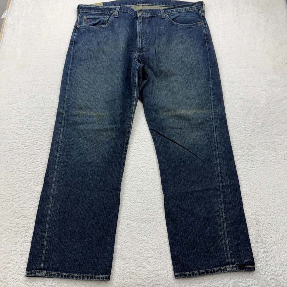 Polo Ralph Lauren Mens Prospect 300 Straight‎ Leg Jeans Dark Wash Blue 40x30
